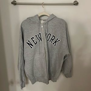 John Galt/Brandy Melville New York zip-up hoodie from PACSUN